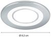 Runder LED Deckeneinbaustrahler CORE in Silber Chromfarben Ø 8,2cm Bild 4