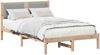 vidaXL Bettgestell mit gepolstertem Kopfteil Hellgrau 120 x 200 cm 878259 Bild 3