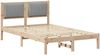 vidaXL Bettgestell mit gepolstertem Kopfteil Hellgrau 120 x 200 cm 878259 Bild 2