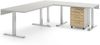 Schreibtischplatte vito Vary - 120 cm, Grau, 120 x 16 x 80 cm Bild 2