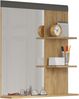 Garderobe Sitzbank Blanshe in Filz grau und Eiche 79 x 51 cm Bild 2