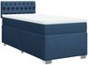 vidaXL Boxspringbett mit Matratze Blau 90x190 cm Stoff 3285756 Bild 2