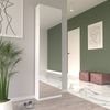 Schuhschrank >CALMA< Spiegeltür, Weiss - 50x179,7x20cm (BxHxT) Bild 2