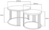 Lookway Couchtisch LORI LOFT 2in1 mit Tischplatte in Eiche-Dekor (2er Set), Durchmesser: ⌀70 cm und ⌀50 cm Bild 4