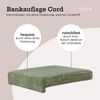 Lycce Bankauflage Bankauflage Klemmkissen 1 Leiste, Cordstoff extra Polsterung, (1 St), für Banktiefe ab 35 cm, verrutscht nicht, versch. Farben Bild 3