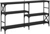vidaXL Konsolentisch mit Regal Schwarz Eichen-Optik 150 x 29 x 76,5 cm 882798 Bild 2