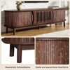 STILVORA TV-Schrank TV-Schrank mit Schiebetür&klappbarer Schranktür,für TV bis zu 65 Zoll (Fernsehschrank, Wohnzimmermöbel, TV-Board, 1-St, passend für TV-Ständer bis zu 65 Zoll) mit nach unten klappbarer Hohlschranktür Bild 3