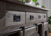 Sideboard Mango 150x45x90 grau lackiert RAILWAY #220 Bild 5