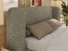 Polsterbett Bett mit Holzlattenrost Schlafzimmer Bett Doppelbett gepolstertes Kopfteil - EMORA CLASSIC - 180x200 cm - Grau Strukture Bild 4