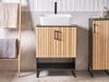 Waschbeckenunterschrank MISCANTI Bambus 60 cm Hellbraun Bild 3