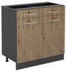 Küchenunterschrank R-Line Artisan-Eiche 80 cm ohne Arbeitsplatte Vicco Bild 4