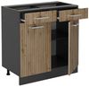 Küchenunterschrank R-Line Artisan-Eiche 80 cm ohne Arbeitsplatte Vicco Bild 3