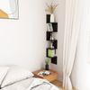 vidaXL Wand-Eckregal Schwarz 20x20x127,5 cm Holzwerkstoff 807278 Bild 5