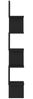 vidaXL Wand-Eckregal Schwarz 20x20x127,5 cm Holzwerkstoff 807278 Bild 3