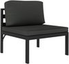 vidaXL 6-tlg. Garten-Lounge-Set mit Kissen Aluminium Anthrazit 49230 Bild 4