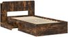 vidaXL Bettgestell mit Stauraum Geräucherte Eiche 75 x 190 cm 3433699 Bild 3
