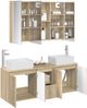 vidaXL Badezimmerschrank-Set 4 pcs Sonoma-Eiche Holzwerkstoff 3406425 Bild 3
