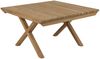 Gartencouchtisch Julita aus Teakholz, modern massiv, quadratisch, Natur, 90 cm Bild 1