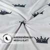 Kuscheli Partnerbettwäsche 2x 135x200 + 2x 80x80 cm atmungsaktiver Bettbezug, Partner Bettwäsche, Mikrofaser, 4 teilig, Für Allergiker geeignet, pflegeleicht, angenehm weicher Stoff Bild 2