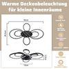 ZMH LED Deckenleuchte Whonzimmer Modern Schmetterlingforming Flur, Hochwertige Material, LED fest integriert, 3000K, Design Deckenbeleuchtung Groß für Esszimmer Büro Küche Bild 4