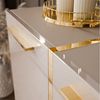 Lookway Kommode ONYX 4D Kaschmir auf goldenen Beinen Hochglanz 158 cm, Breite: 158 cm Bild 4