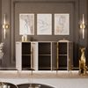 Lookway Kommode ONYX 4D Kaschmir auf goldenen Beinen Hochglanz 158 cm, Breite: 158 cm Bild 3