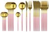 Besteckset 24-tlg für 6 Personen, Edelstahl, mit Box Rose Gold Bild 3