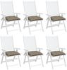 vidaXL Palettenkissen 6 Stk. Taupe 50x50x7 cm Oxford-Gewebe 361533 Bild 4