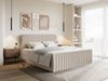 Selsey 'Saliano' Boxspringbett mit Bettkasten, Topper und Chenille-Bezug, Beige, 160x200 cm Bild 3