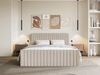 Selsey 'Saliano' Boxspringbett mit Bettkasten, Topper und Chenille-Bezug, Beige, 160x200 cm Bild 2