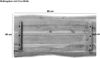 Tischplatte Baumkante Akazie Nuss 80 x 40 cm CURTIS 136822143 Bild 2