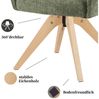 DUBI Möbel Polsterstuhl THOMAS-ZARA, 360° drehbar mit Federkernpolsterung Bild 3
