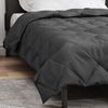 vidaXL Ganzjahresbettdecke Anthrazit 140 x 200 cm Mikrofaser 42025525 Bild 4