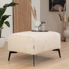 Bronx71 Bouclé Hocker Vegas rechteckig taupe Bild 2