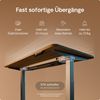 Desktronic HomeOne Elektrisch höhenverstellbarer Schreibtisch 160x80cm Grau/Walnuss mit Memory-Funktion, Anti-Kollisions Technologie, USB-A und USB-C-Ladeanschlüssen Bild 3