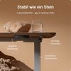 Desktronic HomeOne Elektrisch höhenverstellbarer Schreibtisch 160x80cm Grau/Walnuss mit Memory-Funktion, Anti-Kollisions Technologie, USB-A und USB-C-Ladeanschlüssen Bild 4