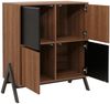 Mendler Kommode ´HWC-O40´ mit Türen, Staufächern, MDF Metall Melamin, Natur, 94x79x40cm Bild 5
