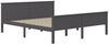 vidaXL Massivholzbett Grau Kiefer 200x200 cm [322208] Bild 3