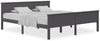 vidaXL Massivholzbett Grau Kiefer 200x200 cm [322208] Bild 2