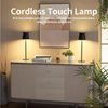 TUWENA LED Nachttischlampe Dimmbare LED, Touch Kabellose mit USB-C, Metall Wiederaufladbar Akku, Für Outdoor und Indoor, Aluminium, 5600mAh, 5W Bild 3