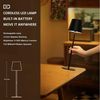 TUWENA LED Nachttischlampe Dimmbare LED, Touch Kabellose mit USB-C, Metall Wiederaufladbar Akku, Für Outdoor und Indoor, Aluminium, 5600mAh, 5W Bild 4