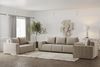 Sofa Designersofa ESTELLE 3-Sitzer in Stoff Poso Beige Bild 2