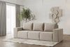 Sofa Designersofa ESTELLE 3-Sitzer in Stoff Poso Beige Bild 4