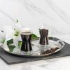 LAV Derin 6 tlg. Unterteller aus Glas mit elegantem Rillendesign, Ø 13 cm Bild 3