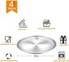 TEAMFAR Pizzablech 4er-Set Edelstahl 29cm Pizzaform Backblech Ofenrand Bild 2