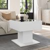 vidaXL LED-Couchtisch Weiß 50x50x45 cm Holzwerkstoff 847525 Bild 4