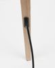 Stehleuchte TRIPOD WOOD BLACK von ZUIVER Schirm schwarz Füße natur Bild 5