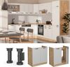 Spülenunterschrank R-Line Weiß Landhaus 80 cm ohne Arbeitsplatte Vicco Bild 2