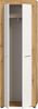 Home affaire Garderobenschrank AOSTA, Höhe 191cm, 2 Türen, 1 Boden, 1 Kleiderstange (1-St, in verschiedenen Farbausführungen erhältlich, individuell kombinierbar) Flurschrank, Kleiderschrank, Hochschrank, Garderobe, Flur, Schrank Bild 4