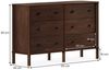 IDIMEX Kommode APOANA, Sideboard mit 6 Schubladen aus Massivholz skandi Nussbaum farben Bild 4